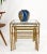 Set of 3 Nesting Glass Top Faux Bamboo Gilt Metal End Side Stacking Tables For Sale - Image 9 of 13