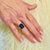 Natural Composite Sapphire Diamond Ring Size 7 14k W Gold 12.36 TCW Certified $3,475 219222 Nothing says, “I Love you”...
