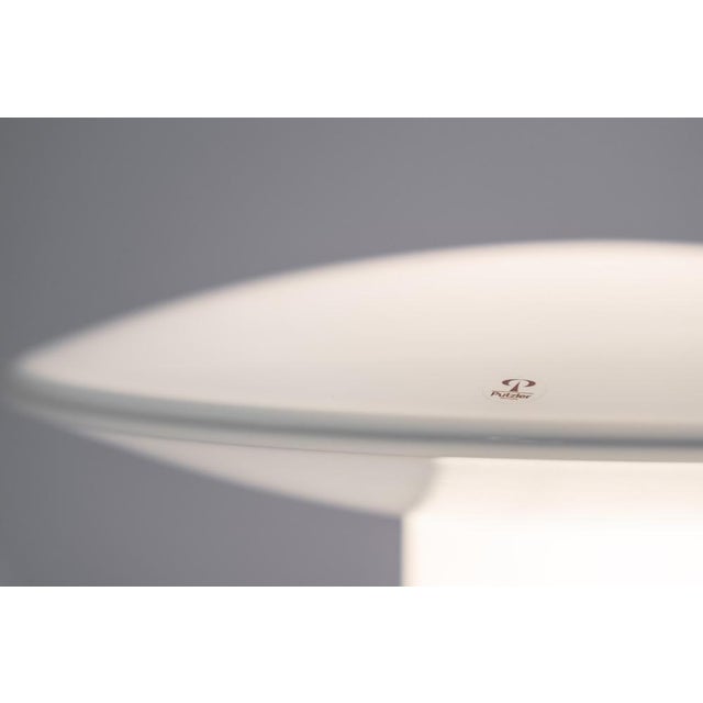 Glass Mushroom Table Lamp attributed to Peill & Putzler, Germany, 1970s For Sale - Image 12 of 15