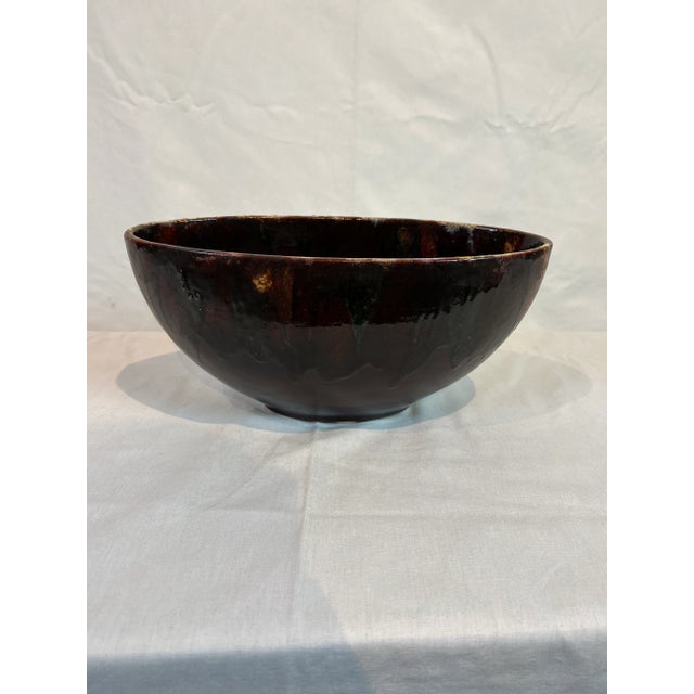 Ceramic 1990s Italian Hand Painted Oval Centerpiece For Sale - Image 7 of 13