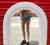 Shabby Chic Vintage Arched White Wicker Full Length Dressing Wall Mirror For Sale - Image 3 of 9