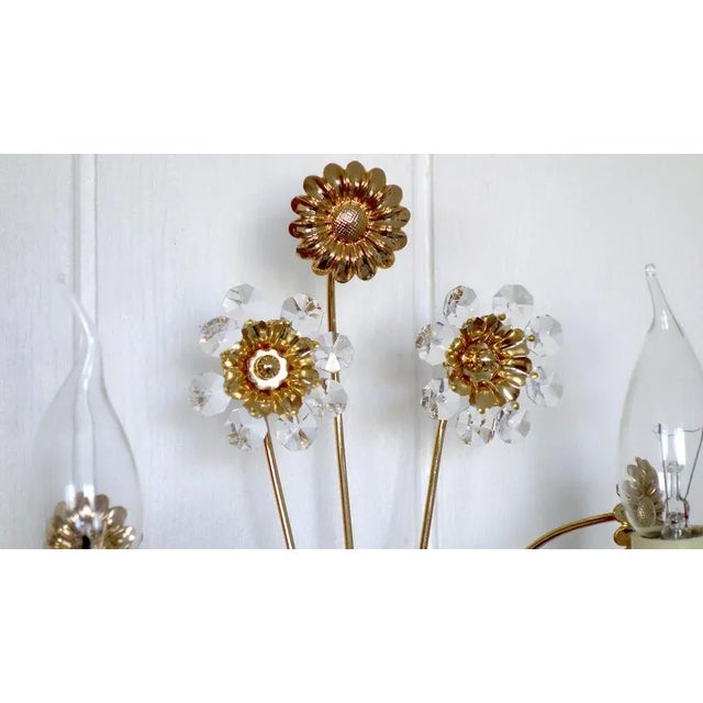 Beautiful Hollywood Regency wall lamp from Palwa, which has an imposing design, and even throws very nice light on the...