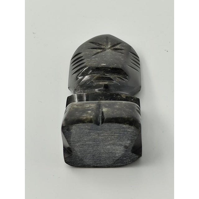 Obsidian Mayan Aztec Inca Figure, 1980s For Sale - Image 6 of 7