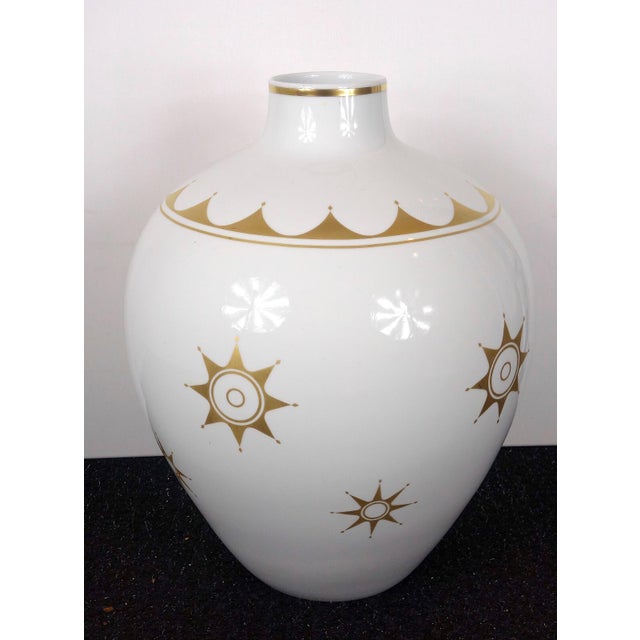 Giant Lorenz Hutschenreuther Porcelain Vase, 1890s, in Very Good conditions. Designed 1890 to 1919 This piece has an...