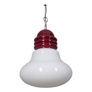 Vintage Arianna Pendant Lamp in Glass and Metal by Piero Brombin for Artemide, 1970s For Sale