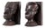Vintage West African Hand Carved Wenge Tribal Bookends - a Pair For Sale