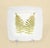 Pair of Fern and Plantain Platters Microwave and Dishwasher Safe Porcelain Scrolled Edges 10.5" x 10.5" each