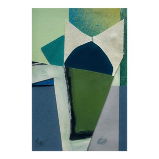 "Petal 8" Original Mixed-Media Collage on Paper by Zac Woodiel For Sale