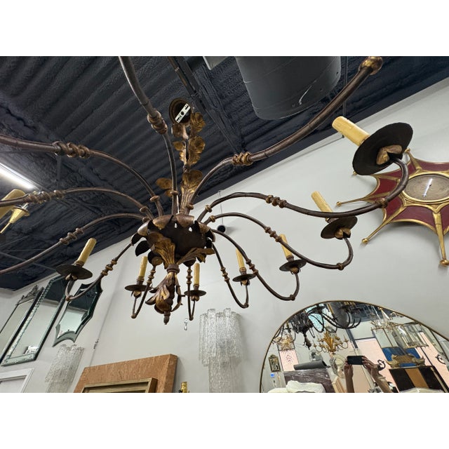 16th Century Italian Wrought Iron Chandelier For Sale - Image 11 of 17
