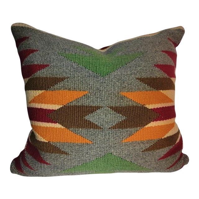 19Thc German Town Weaving Pillow For Sale