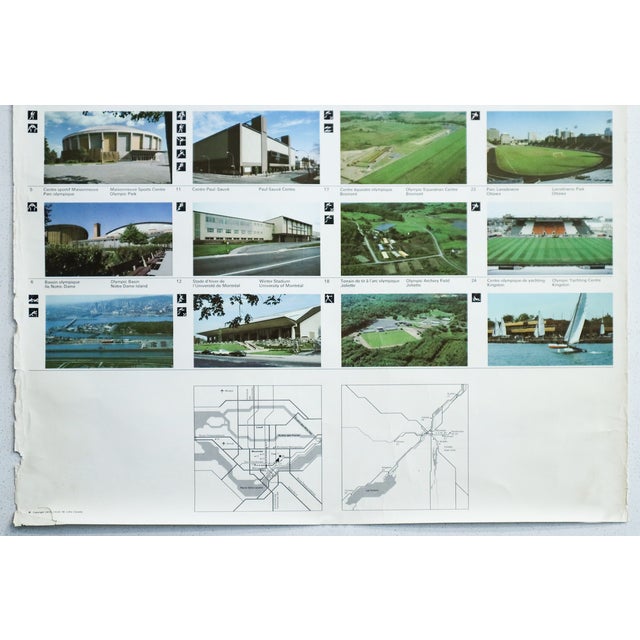 Illustration 1976 Montreal Olympic Poster - Competition Sites - Cojo For Sale - Image 3 of 6