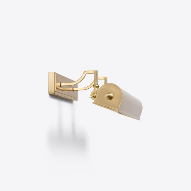 Brass Putney Picture Light from Pure White Lines For Sale - Image 6 of 8