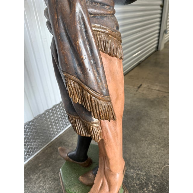 Lifesize Italian Hand Carved Polychromed Blackamoors For Sale - Image 16 of 18