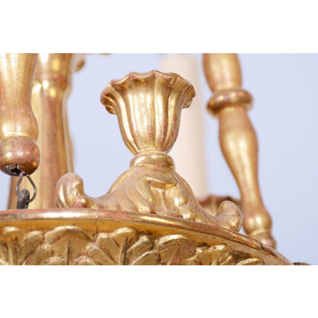 Empire Gilded Chandelier, Austria, 1920s For Sale - Image 9 of 13