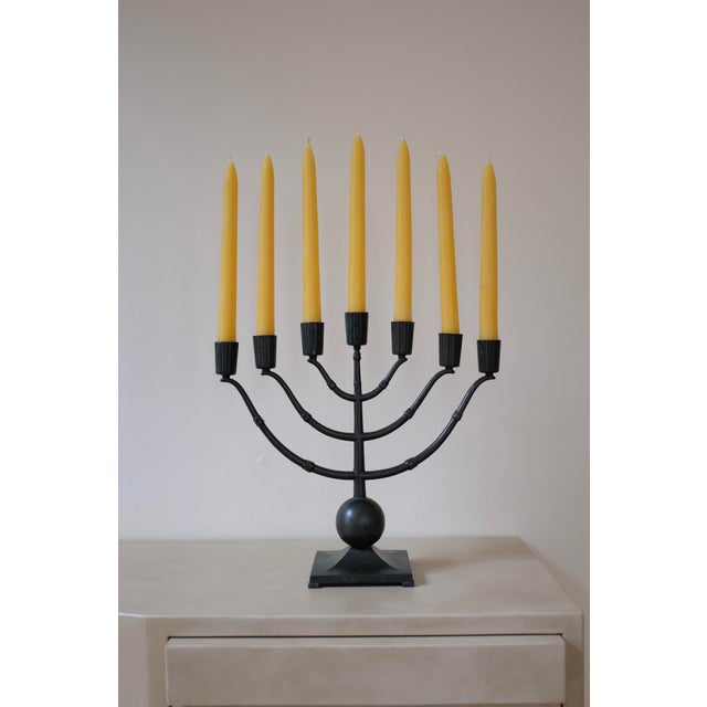 1930s Ystad Metall Bronze Candleholder For Sale In New York - Image 6 of 7