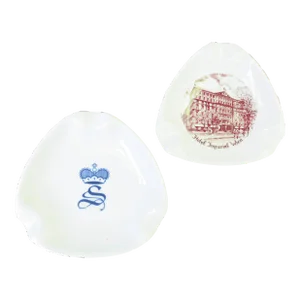 Vintage Vienna Austria Souvenir Ashtrays / Catchalls, Pair