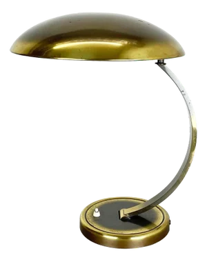 German Bauhaus Brass 6751 Desk Light from Kaiser Leuchten, Germany, 1950s