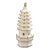 Cream Glazed Ceramic Small Pagoda For Sale