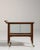 1930-1939 France Rich Walnut Brown Glass-Front Walnut Bar Cart For Sale - Image 4 of 11