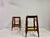 Brown Set of Mid-Century Wood High Stools by Werner Biermann for Arte Sano, 1960s For Sale - Image 8 of 15