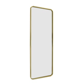 Large Brass Wall Mirror, 1950s For Sale