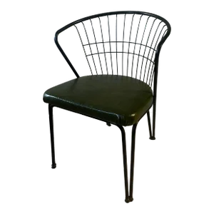 1950s Vintage Mid Century Modern Daystrom Chair Metal & Vinyl