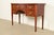 English Baker Furniture Style Federal Mahogany Bow Front Sideboard Credenza or Buffet For Sale - Image 3 of 15