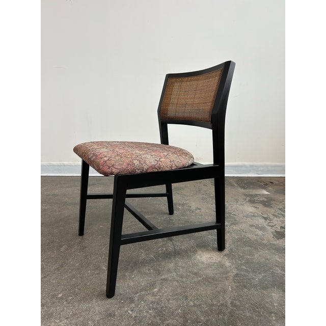 Mid-Century Modern Edward Wormley for Dunbar Cane Dining Chairs - Set of 8 For Sale - Image 3 of 12