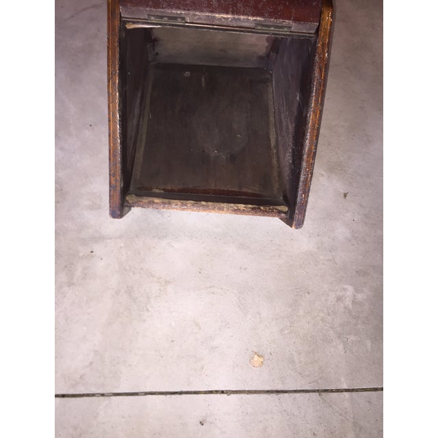 Mahogany Coal Bin For Sale - Image 4 of 6