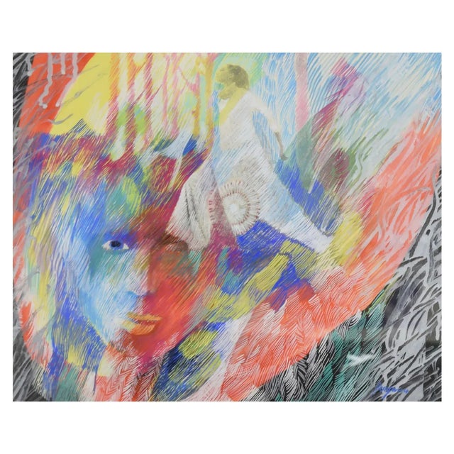 Danilo Bergamo, Defilé, Tempera, 1970s For Sale