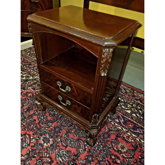 Antique 1930's Colonial Revival Flame Mahogany Bedroom Set Chairish