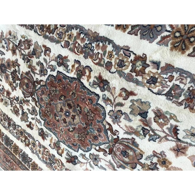 Vintage Silk and Wool Pakistan Rug For Sale - Image 13 of 16