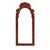 English Mid 20th Century Red Faux Turtle Shell Bordered Tole Mirror For Sale - Image 3 of 6