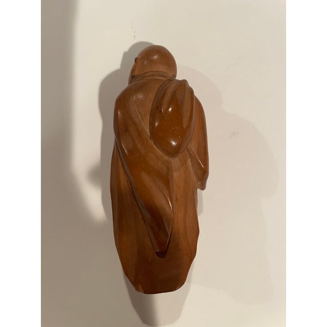 Antique Hand Carved Budda Boxwood Made in China For Sale - Image 10 of 11