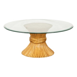 Sheaf of Wheat Coffee Table by McGuire, 1970s For Sale