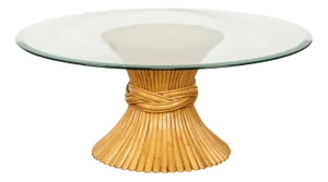 Sheaf of Wheat Coffee Table by McGuire, 1970s