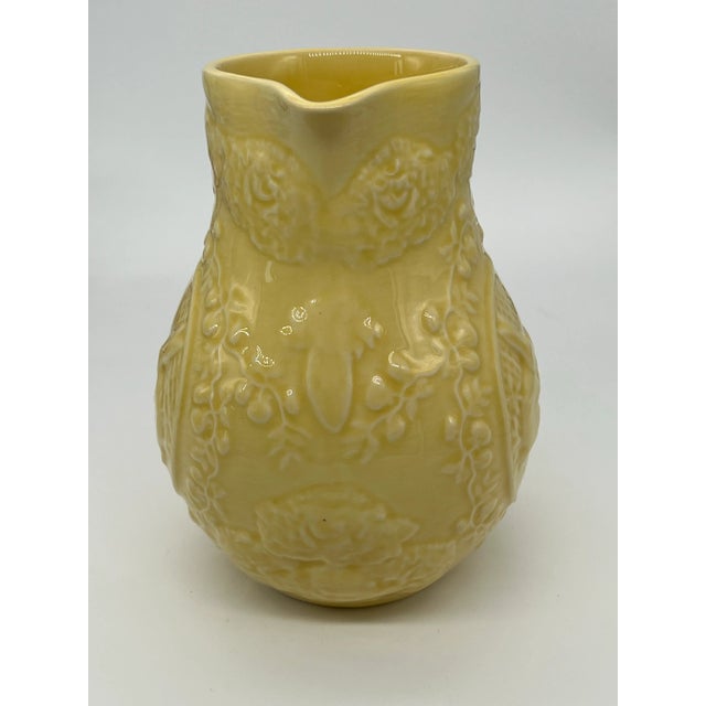 Bordallo Pinheiro Bordallo Pinheiro Yellow Bunny Rabbit Pitcher For Sale - Image 4 of 10