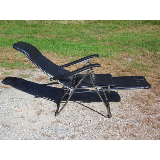 Vintage Mid Century Modern Maule Marga Reclining Airstream Camper Chair W/ Foot Rest Chairish