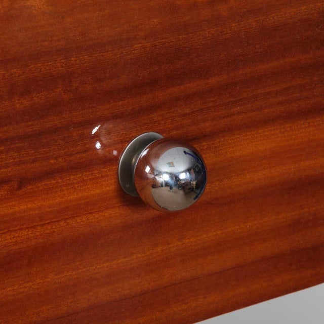 1940s Large Art Deco Mahogany Chest of Drawers, 1940s For Sale - Image 5 of 8