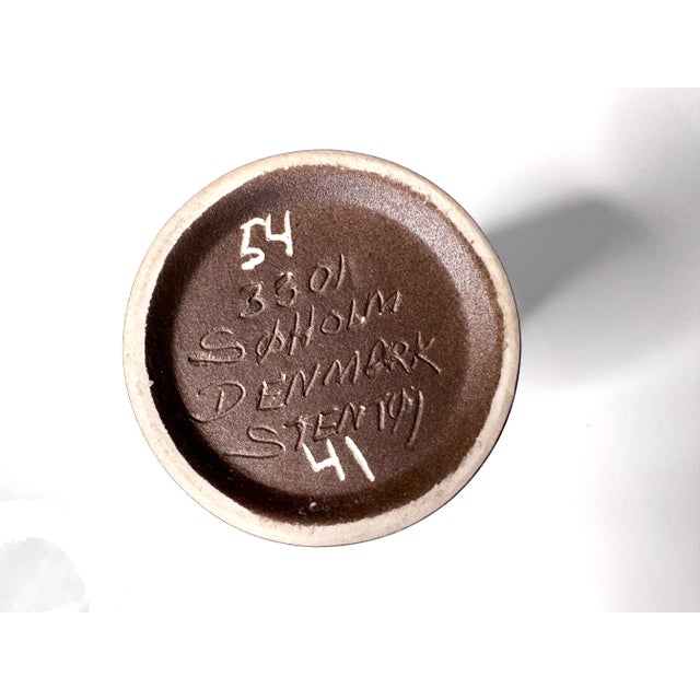 1950s Small Studio Ceramic Art Vase by Svend Aage Jensen for Søholm Stentøj, Denmark, 1950s For Sale - Image 5 of 7