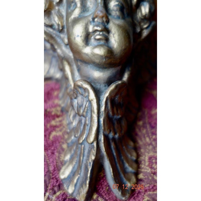 Wood Florentine Cherub Antique Wall Shelf For Sale - Image 7 of 10