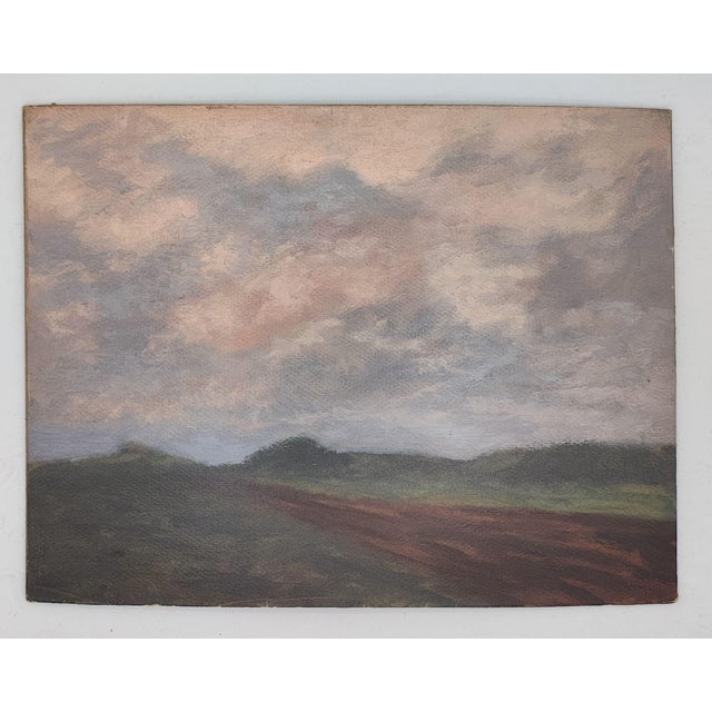A calming work by a French artist, using pastel-like colors to evoke the impression of Romantic paintings.