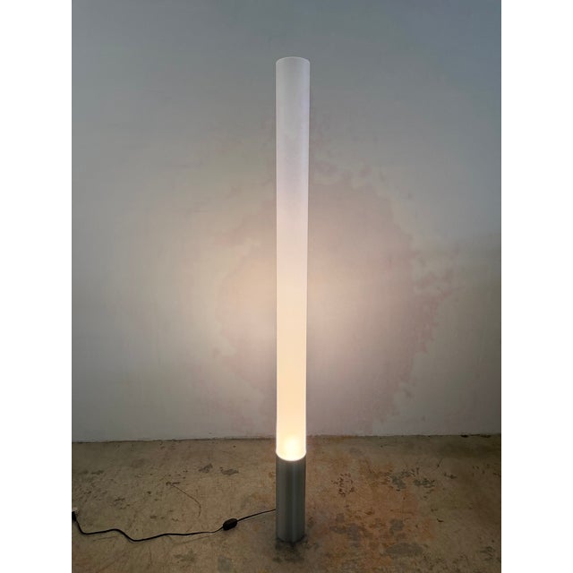 Pablo Pardo Elise Tubular Acrylic and Aluminum Floor Lamp for Pablo For Sale - Image 16 of 17