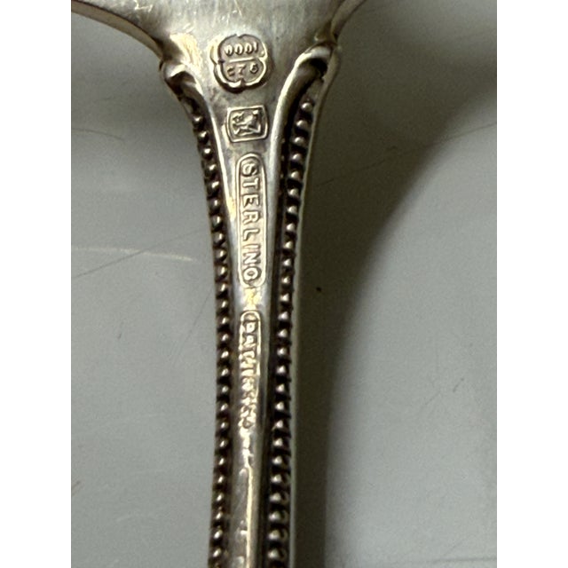 Elegant Solid Sterling Silver Antique Toast Fork Hallmarked 1895 - No Monogram The excellent original condition and clear,...