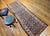 19th Century Persian Kurdish Bidjar Runner Rug, Hand-Knotted Wool, All Over Geometric Pattern, Blue & Ivory, 4x8 For Sale In Chicago - Image 6 of 14
