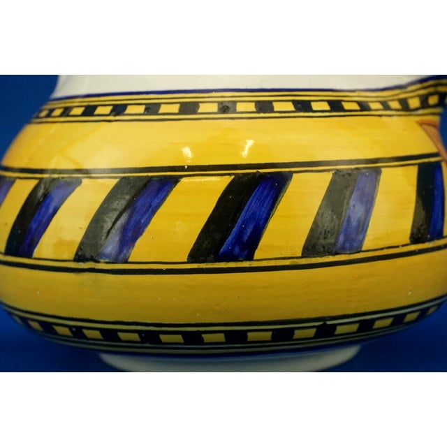 Majolica Ceramic Jug with Coat of Arms and Double-Headed Eagle by Dino Rofi for Santa Lucia, Siena, Italy, 1920s For Sale - Image 18 of 18