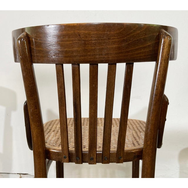 Vintage Bentwood Caned Seat Bistro Chair - Price Per Chair For Sale In Kansas City - Image 6 of 11