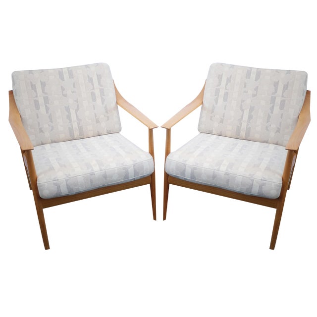 Set of Vintage Armchairs attributed to Walter Knoll, 1960s For Sale
