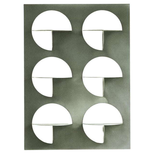 Origami Stainless Steel Shelf by Zincutec Dimensions: W 110 x D 80 x H 18 cm Materials: Stainless Steel Origami is a wall...