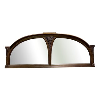 Art Deco Bistro Mirror in Wood For Sale